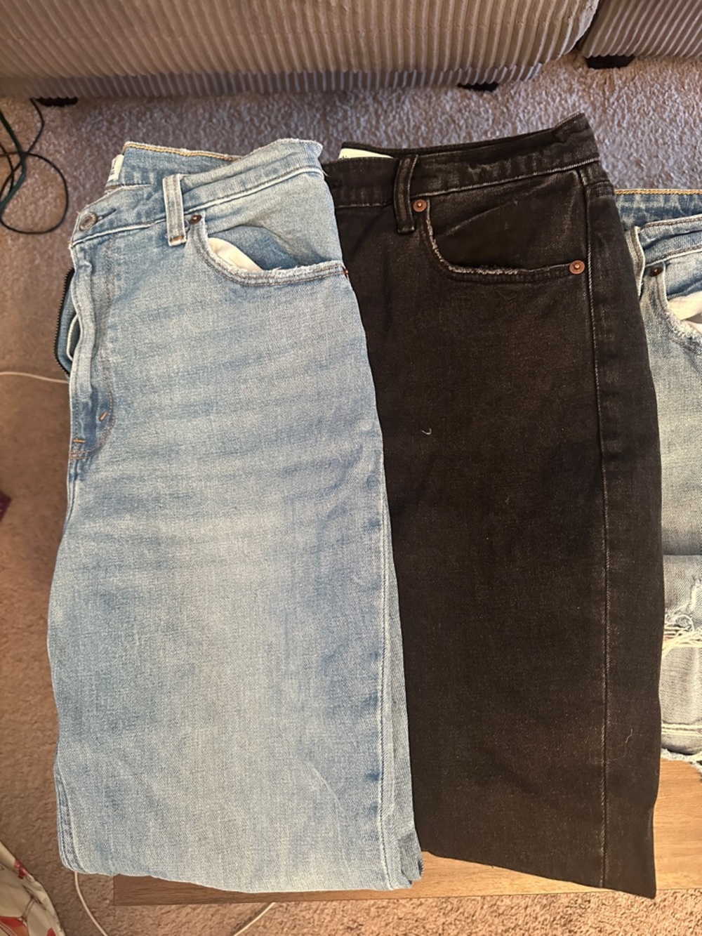 6 Pair Lot Abercrombie & Fitch Denim Ankle Straight Jeans